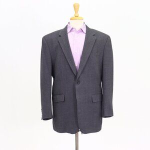 Jos. A. Bank 44R Gray Blazer Sport Coat Jacket 2-Button Solid Y109